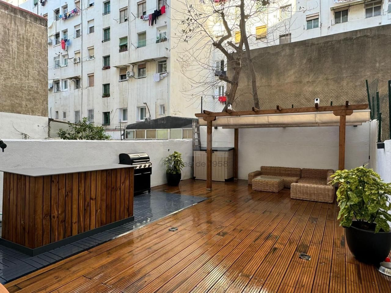Terrace of Planta baja for sale in  Barcelona Capital  with Air Conditioner, Terrace and Furnished