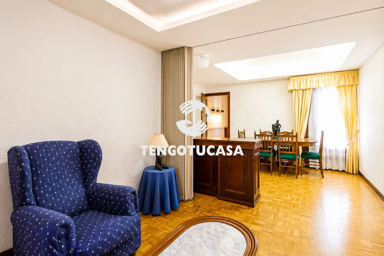 Living room of Attic for sale in Madrid  with Furnished
