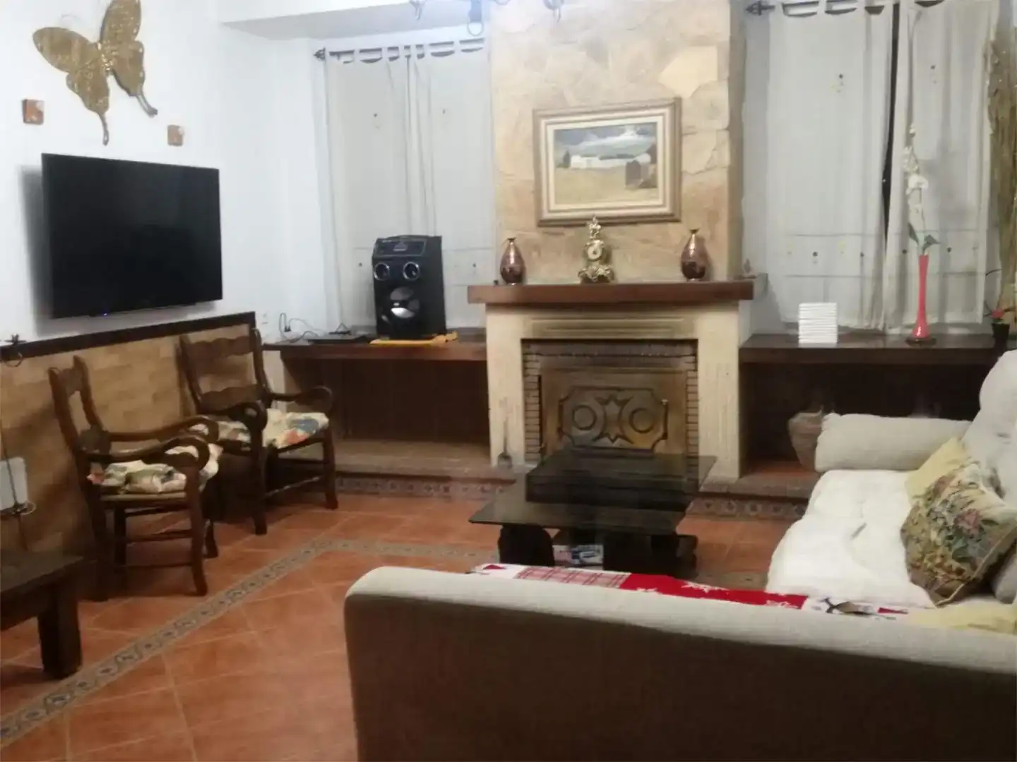 Wohnzimmer von Country house zum Verkauf in Ronda mit Schwimmbad und Balkon