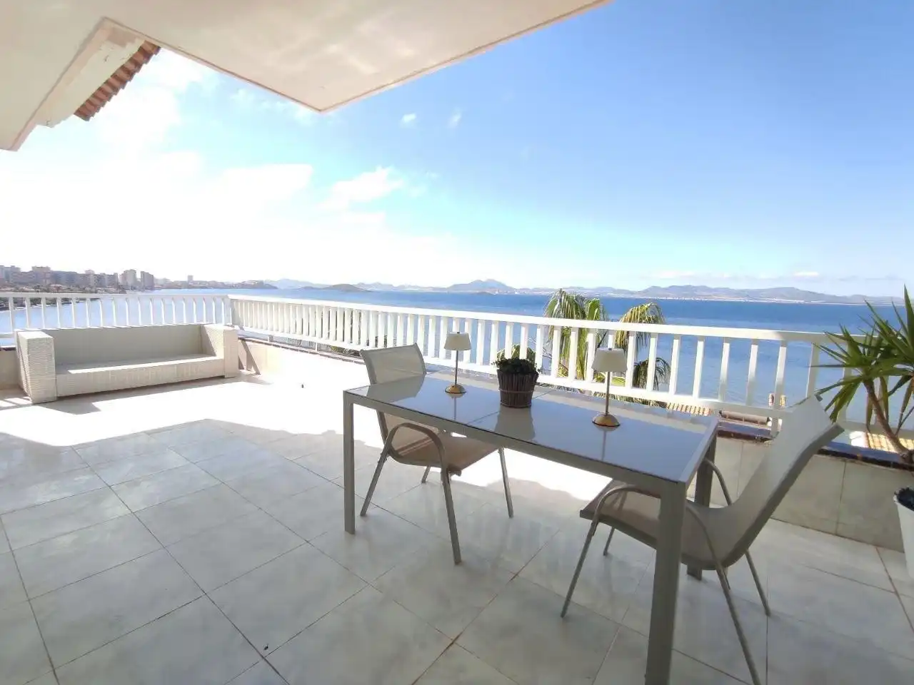 Terrace of Apartments for rent in La Manga del Mar Menor  with Heating, Terrace and Community pool