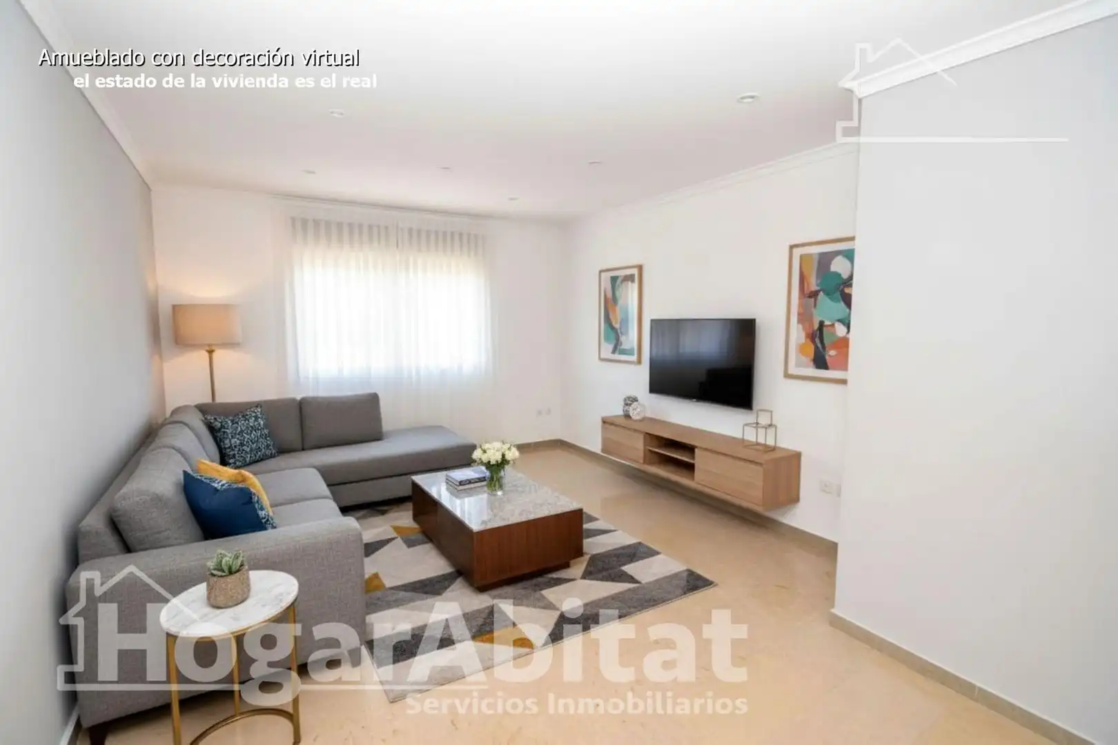 Sala d'estar de Pis en venda en Llaurí amb Aire condicionat i Balcó