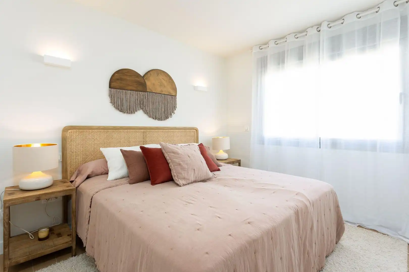 Schlafzimmer von Wohnung zur Miete in Mijas mit Klimaanlage, Privatgarten und Terrasse