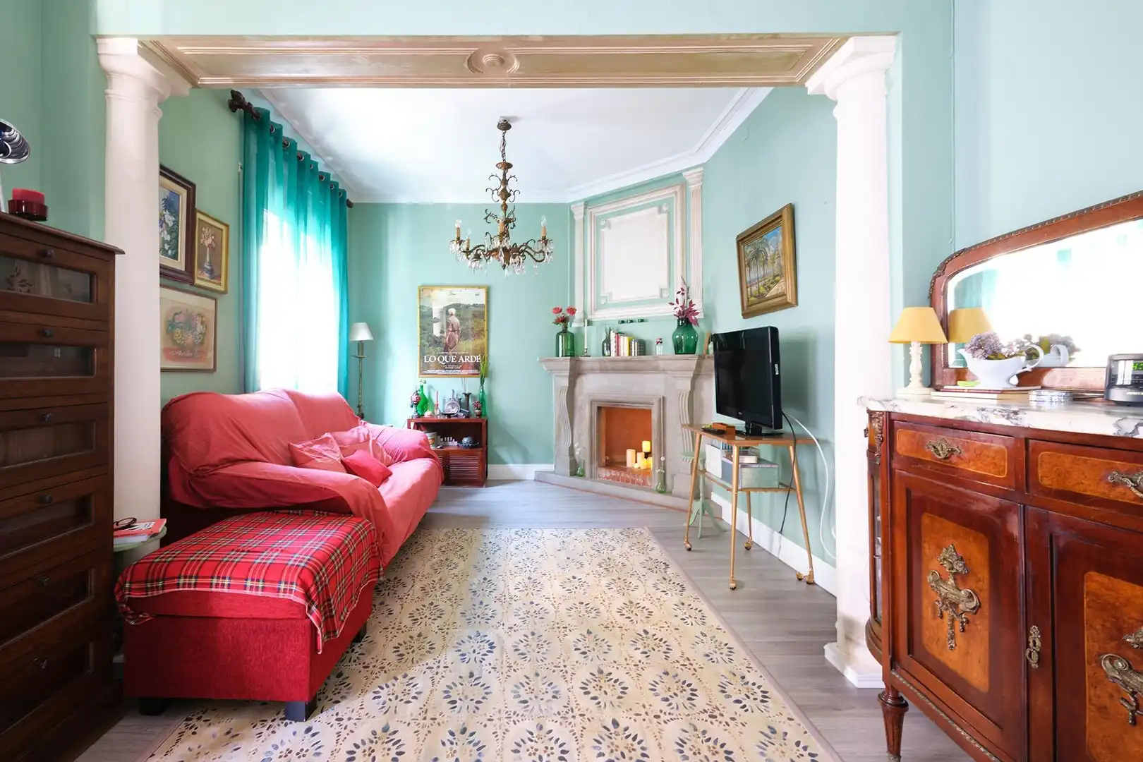 Sala de estar de Piso en venta en Barcelona