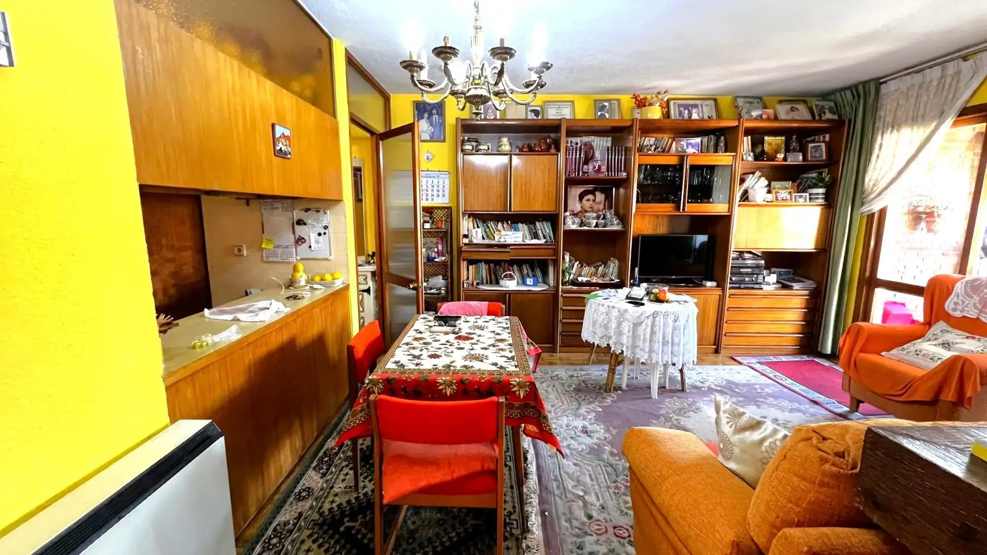 Sala de estar de Piso en venta en Madrid con Calefacción, Jardín privado y Parquet