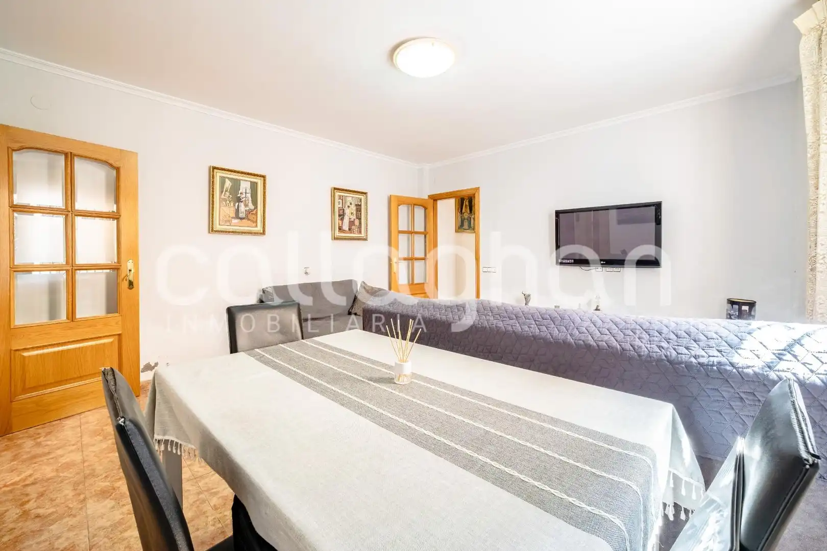 Sala d'estar de Casa o xalet en venda en Museros amb Aire condicionat, Calefacció i Terrassa