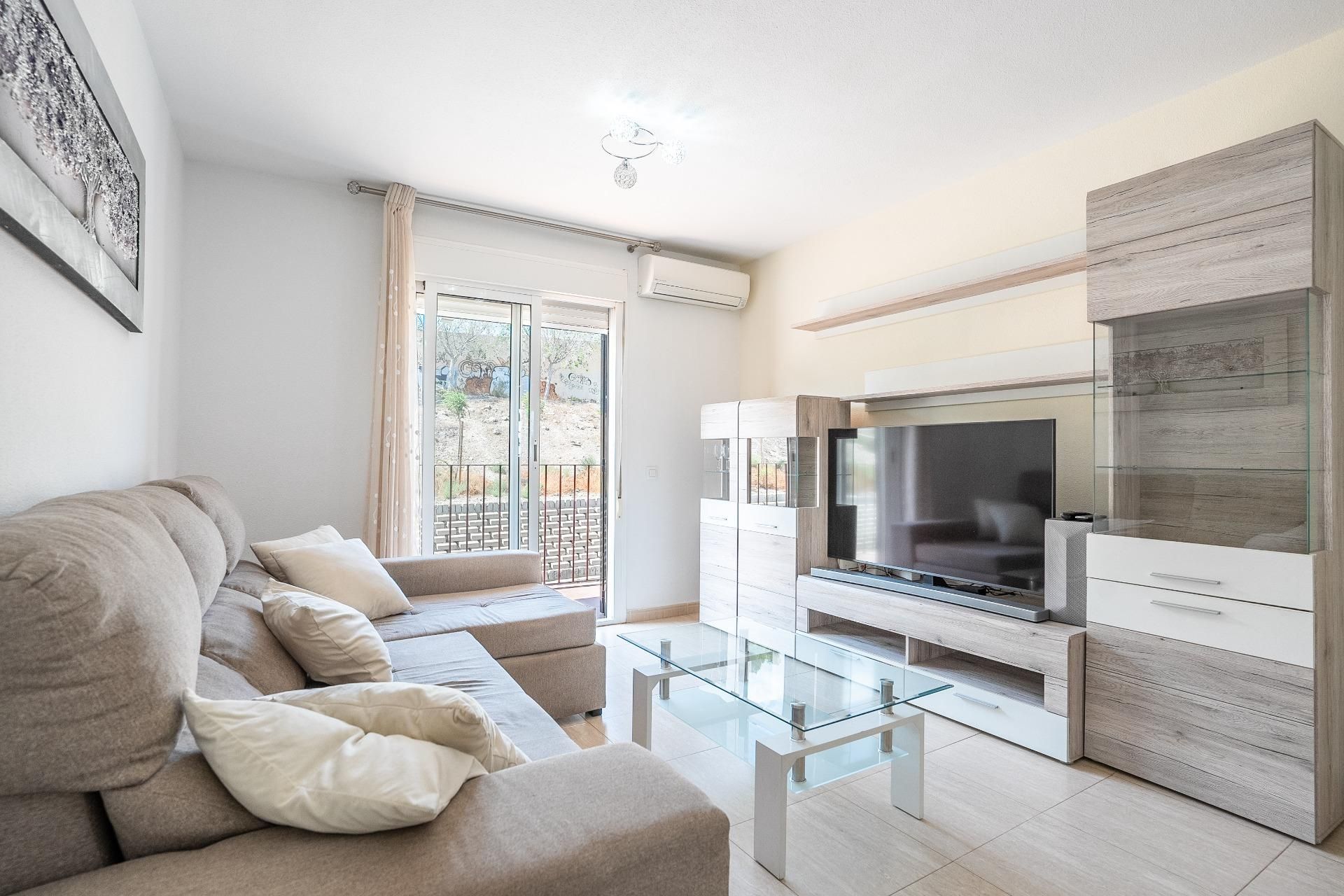 Living room of Flat for sale in Huércal de Almería  with Air Conditioner
