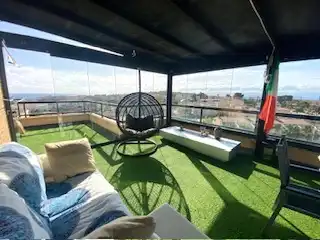 Terraza de Dúplex de alquiler en Alicante / Alacant con Aire acondicionado, Calefacción y Terraza