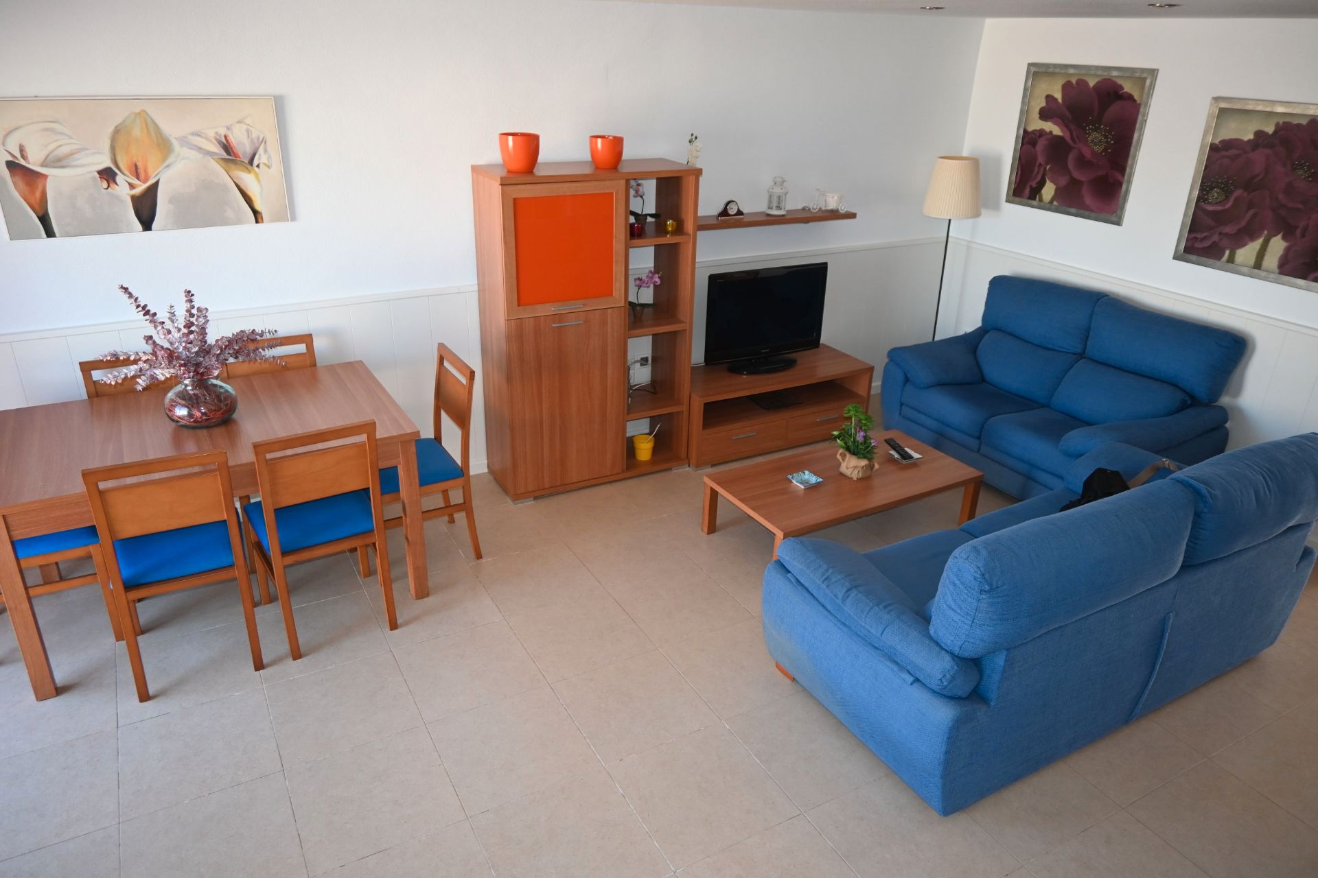 Sala d'estar de Casa adosada en venda en La Manga del Mar Menor amb Terrassa, Moblat i Forn