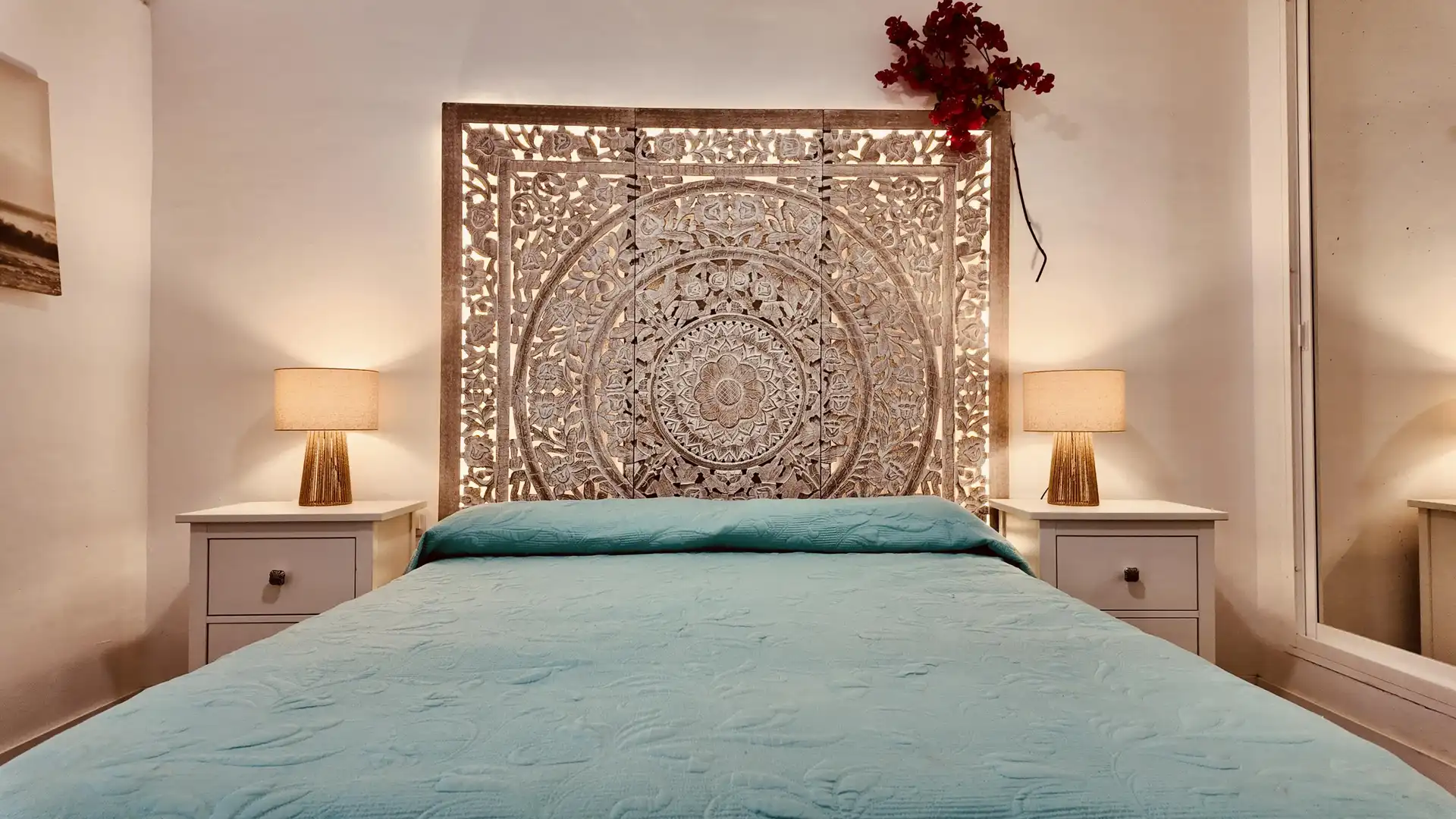Schlafzimmer von Wohnungen zum Verkauf in Benalmádena mit Klimaanlage, Heizung und Privatgarten
