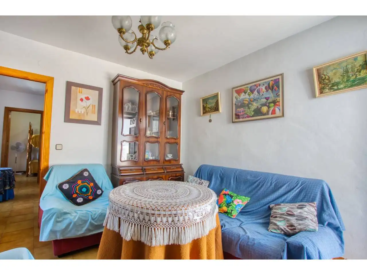Sala de estar de Casa adosada en venta en Canillas de Aceituno con Terraza