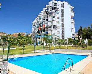 Vista exterior de Estudi en venda en Rincón de la Victoria amb Jardí privat, Piscina i Moblat