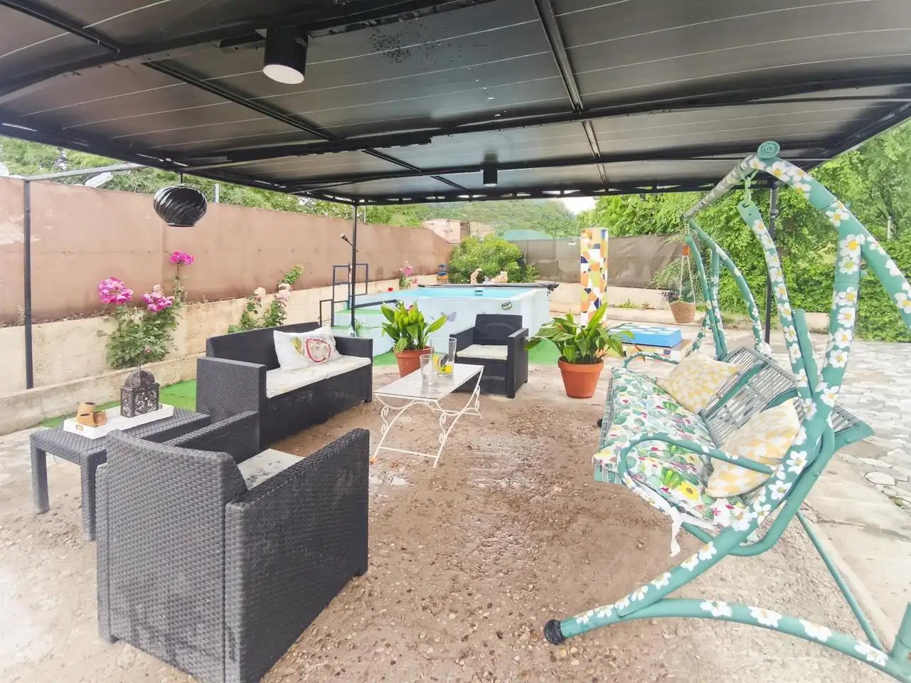 Terraza de Casa o chalet en venta en Barajas de Melo con Aire acondicionado, Calefacción y Jardín privado