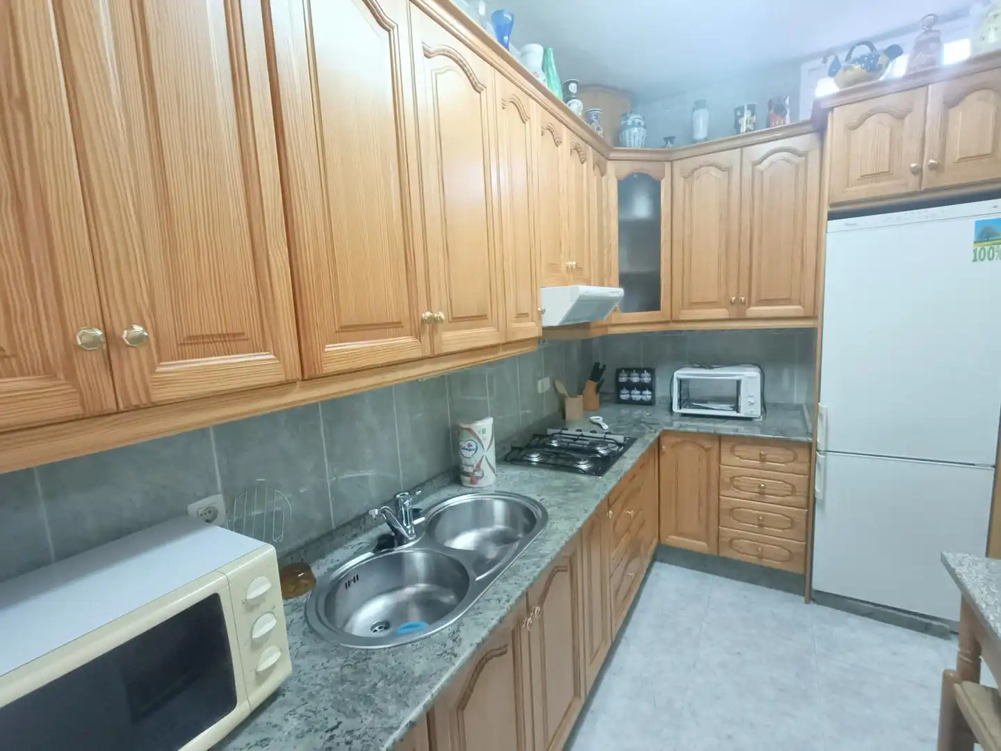 Cocina de Casa adosada en venta en Villarta de San Juan con Calefacción, Terraza y Balcón