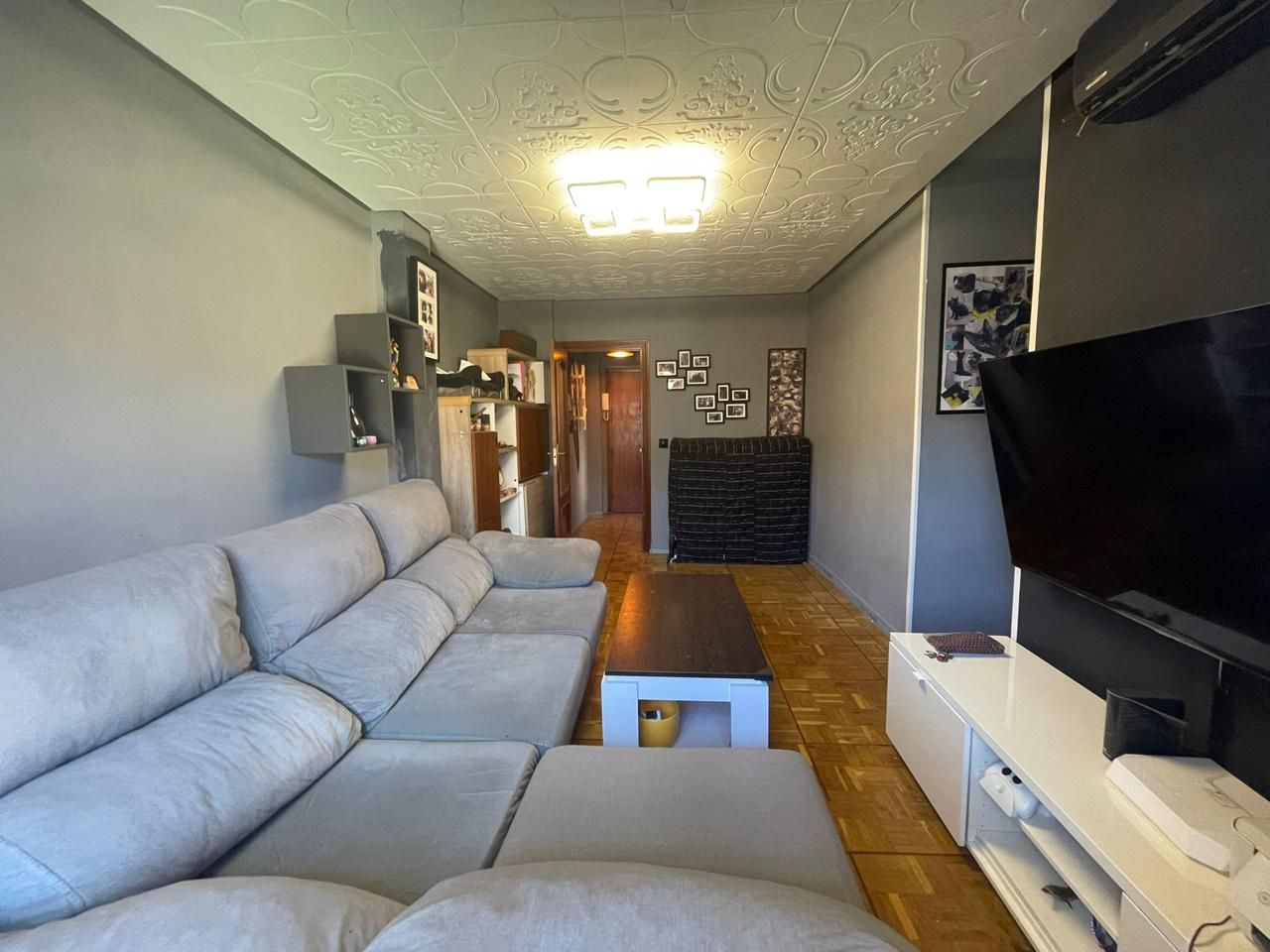 Sala d'estar de Pis en venda en Getafe amb Aire condicionat, Calefacció i Parquet