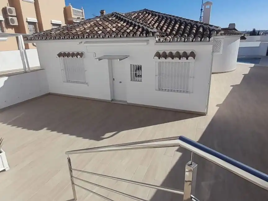 Exterior view of Houses for sale in Mijas  with Air Conditioner, Terrace and Swimming Pool