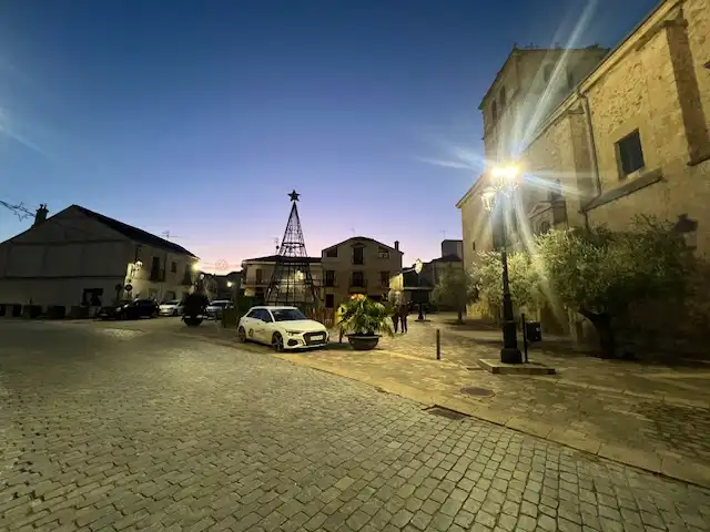 Vista exterior de Casa o chalet en venta en Turégano con Jardín privado y Trastero