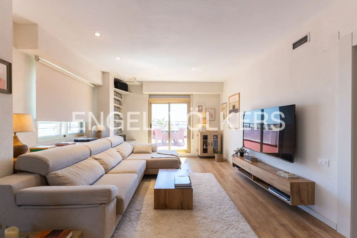 Living room of Attic for sale in Castellón de la Plana / Castelló de la Plana  with Air Conditioner, Heating and Parquet flooring