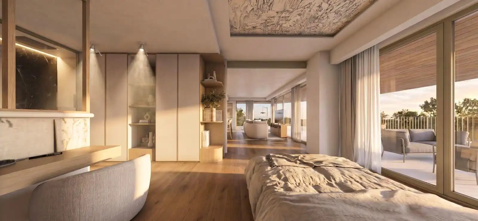 Dormitori de Apartament en venda en Fuengirola amb Aire condicionat, Jardí privat i Terrassa