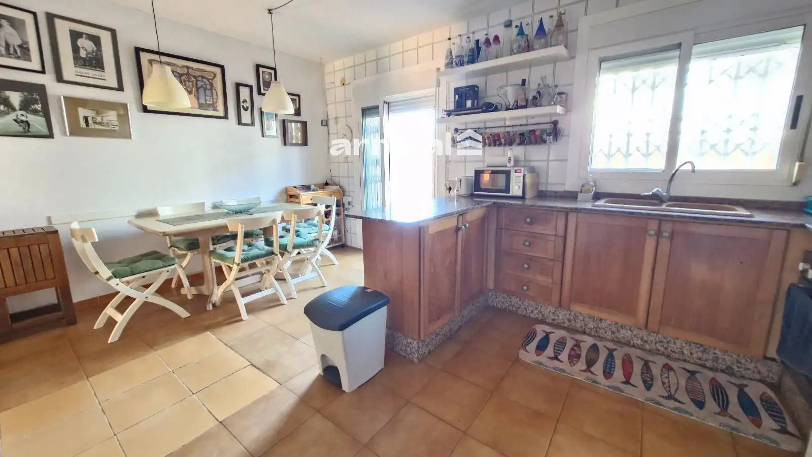 Cocina de Casa adosada de alquiler en Valencia con Terraza, Piscina y Horno