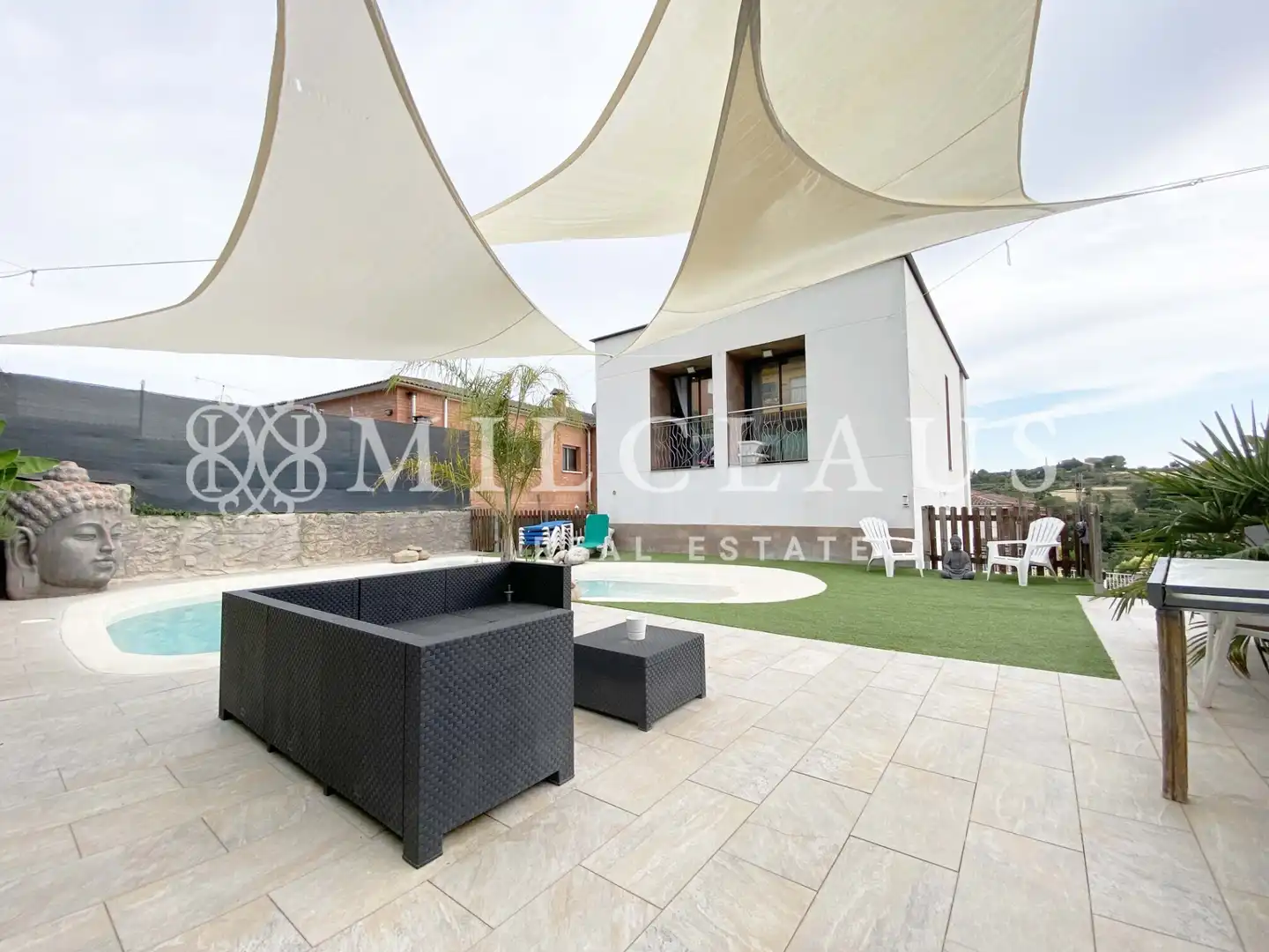 Terrasse von Haus oder Chalet zum Verkauf in Lliçà d'Amunt mit Klimaanlage, Heizung und Privatgarten