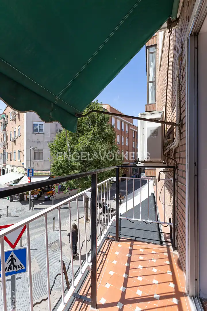 Terrasse von Wohnung zur Miete in Madrid mit Klimaanlage, Heizung und Parkett