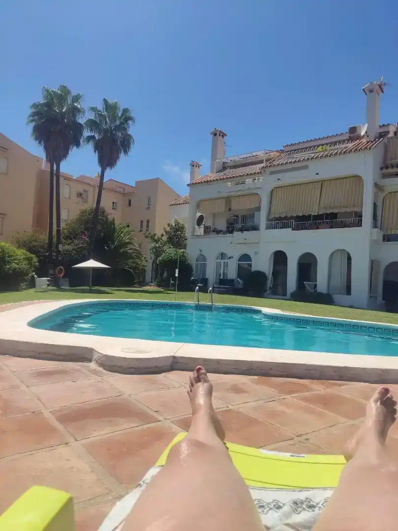 Piscina de Casa adosada en venda en Benalmádena amb Aire condicionat i Balcó