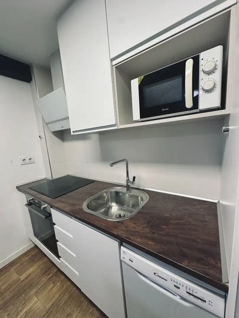 Cocina de Piso de alquiler en Zaragoza con Calefacción, Amueblado y Horno