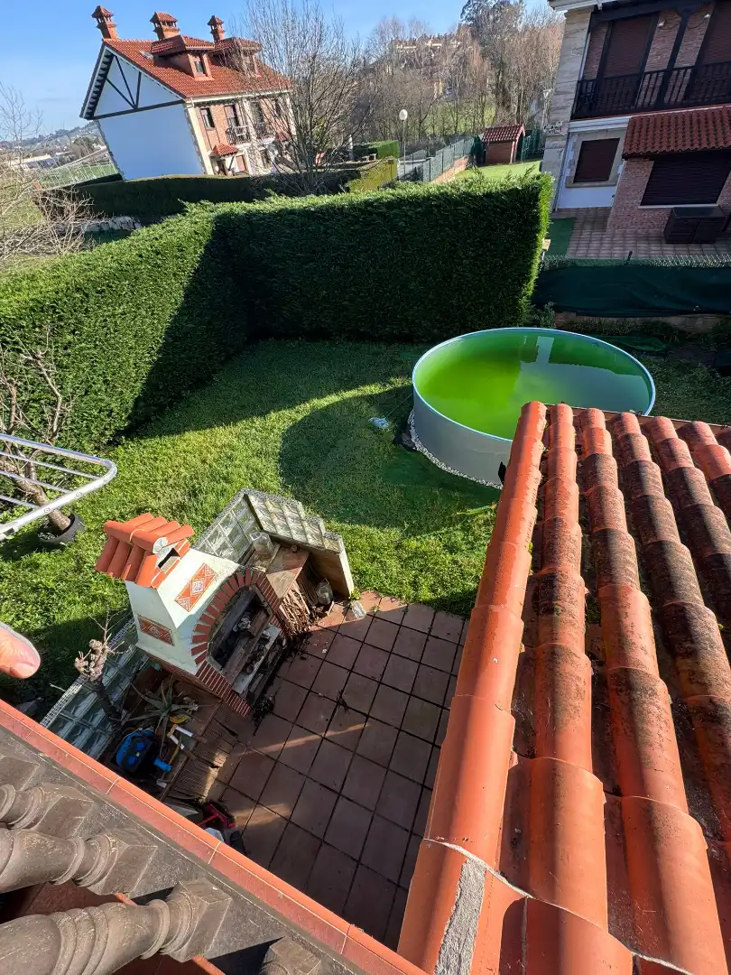 Garten von Einfamilien-Reihenhaus zum Verkauf in Polanco mit Heizung, Privatgarten und Terrasse
