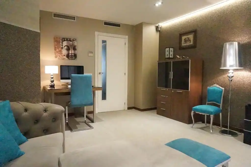 Sala d'estar de Pis en venda en Pontevedra Capital  amb Calefacció, Moblat i Forn