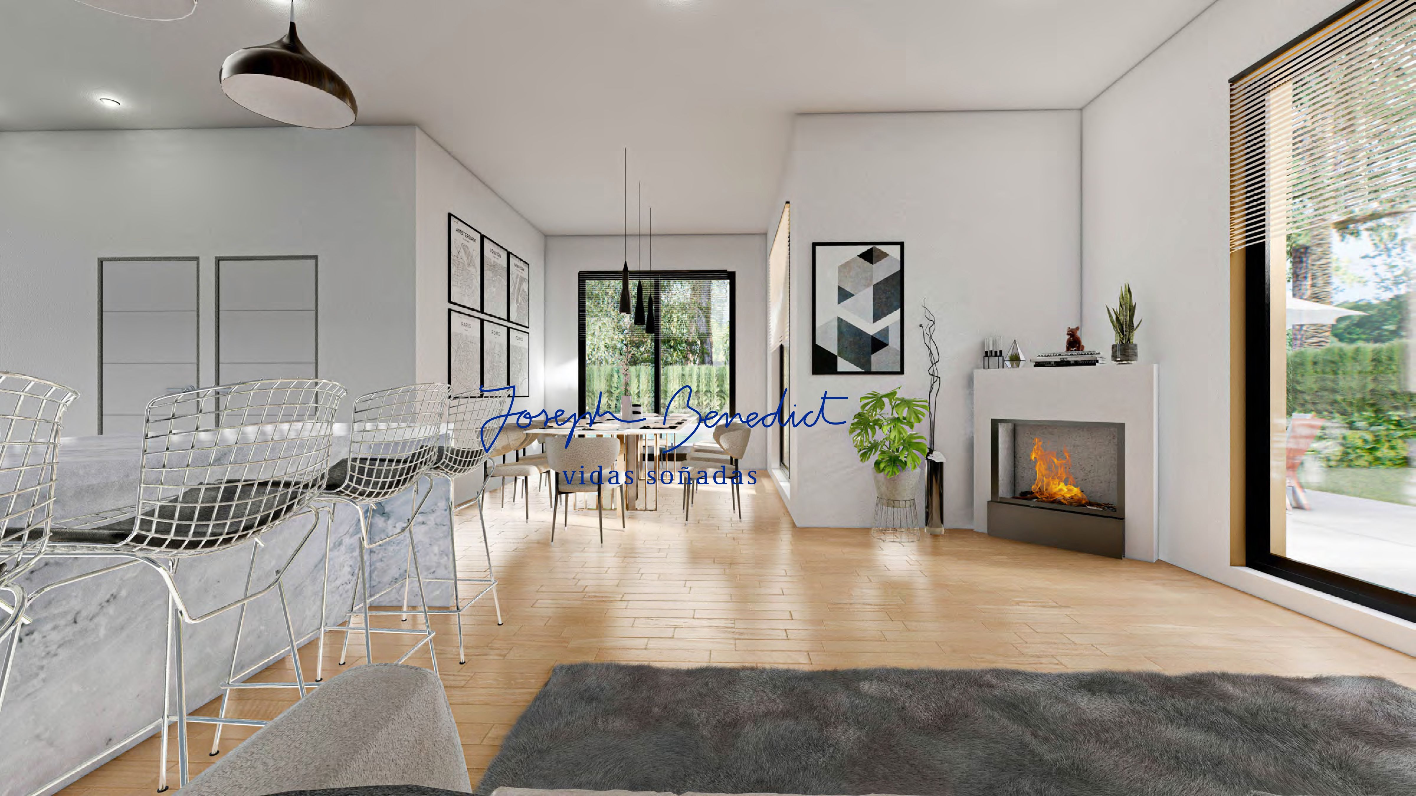 Sala d'estar de Casa o xalet en venda en Castelldefels amb Aire condicionat, Calefacció i Jardí privat