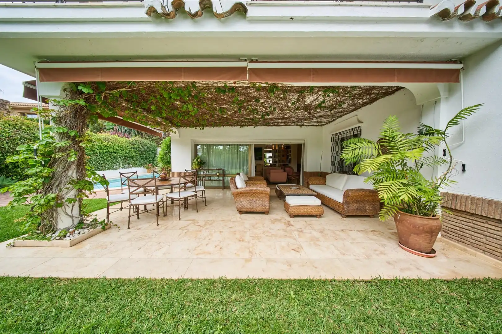 Terraza de Casa o chalet en venta en Marbella con Aire acondicionado, Calefacción y Jardín privado