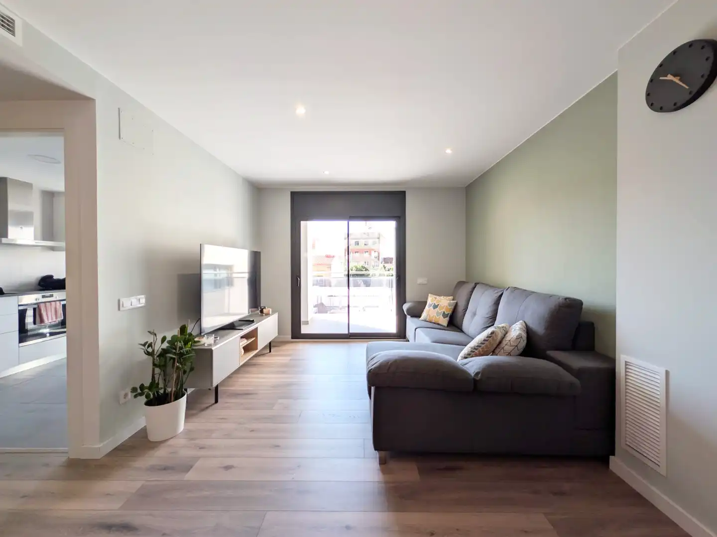 Sala de estar de Piso en venta en Mataró con Aire acondicionado, Calefacción y Balcón
