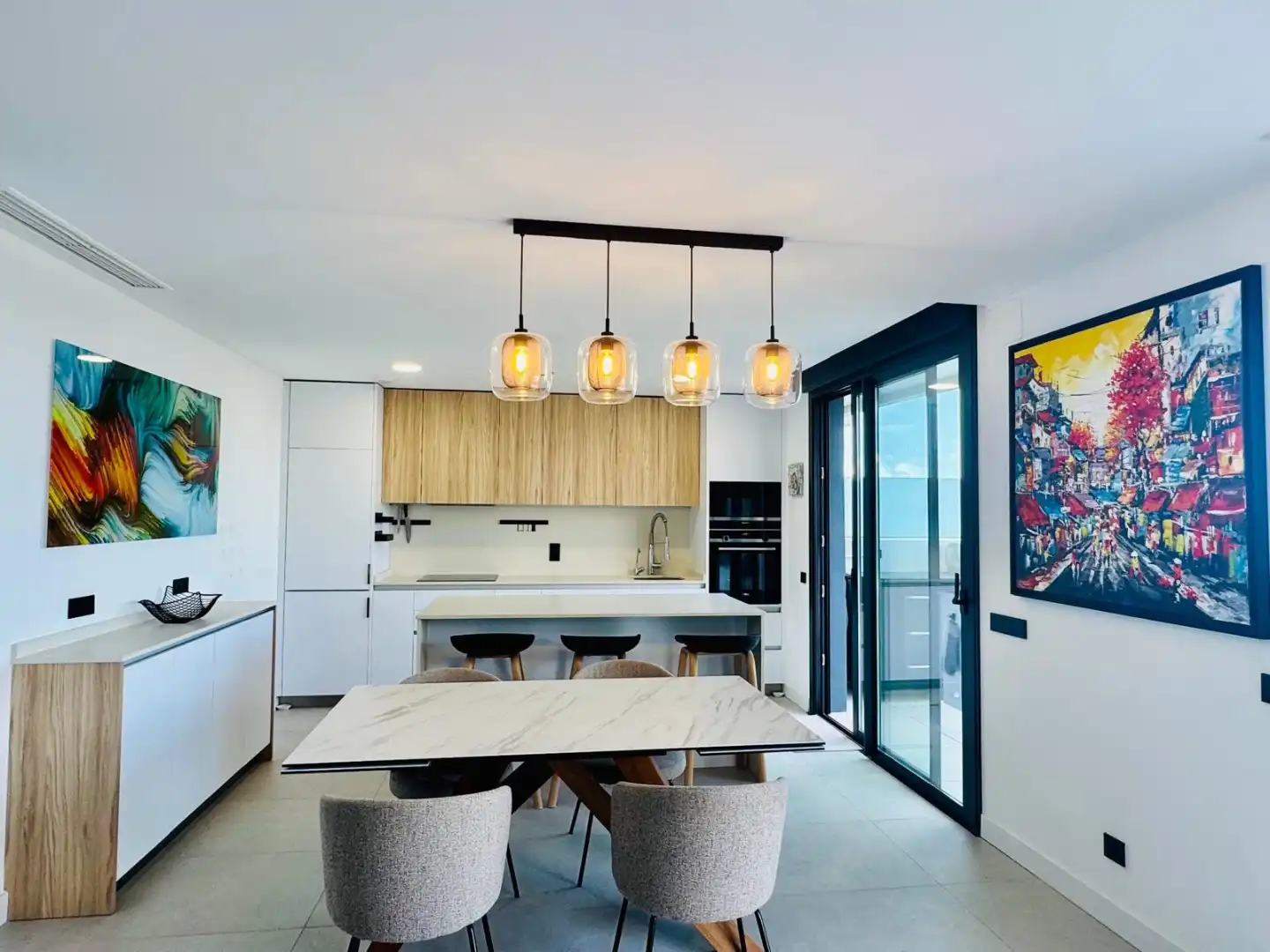 Cocina de Ático en venta en Marbella con Aire acondicionado, Terraza y Balcón