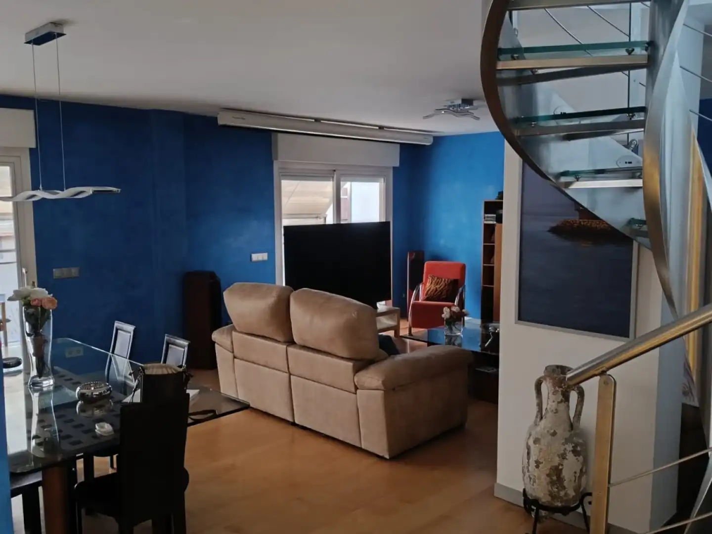 Sala de estar de Dúplex en venta en Murcia con Aire acondicionado, Calefacción y Terraza
