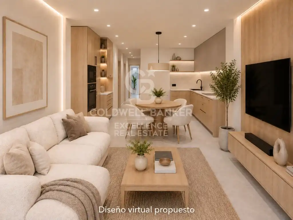 Wohnzimmer von Erdgeschoss zum Verkauf in Valencia mit Klimaanlage, Terrasse und Ofen