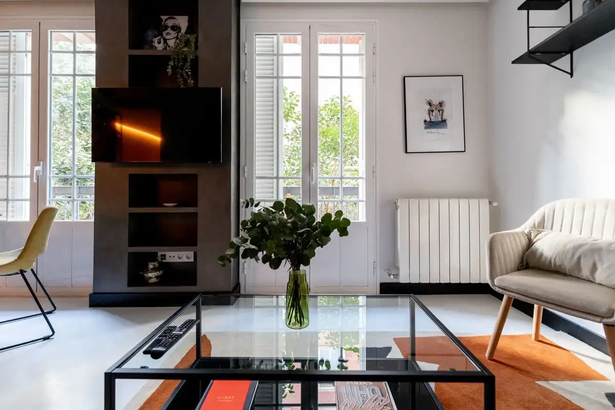 Wohnzimmer von Wohnung zum Verkauf in Madrid mit Klimaanlage, Heizung und Möbliert