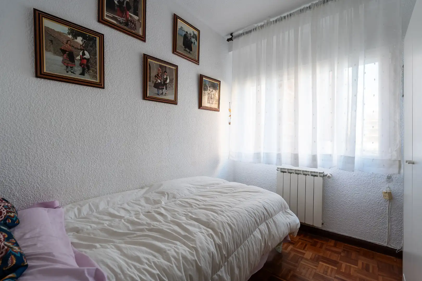 Bedroom of Flat for sale in Madrid  with Heating, Private garden and Terrace