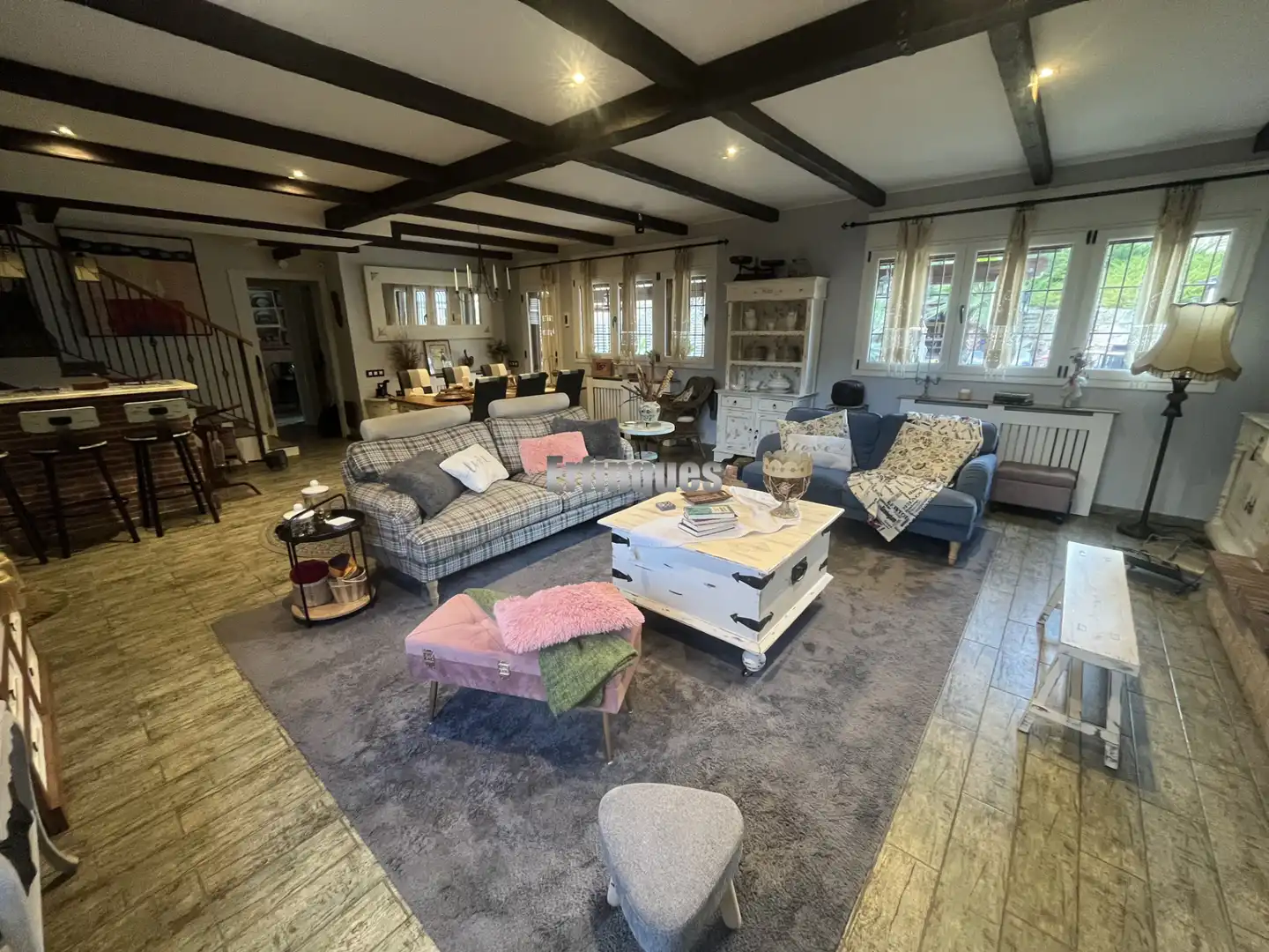 Wohnzimmer von Haus oder Chalet zum Verkauf in Rubí mit Klimaanlage, Heizung und Privatgarten