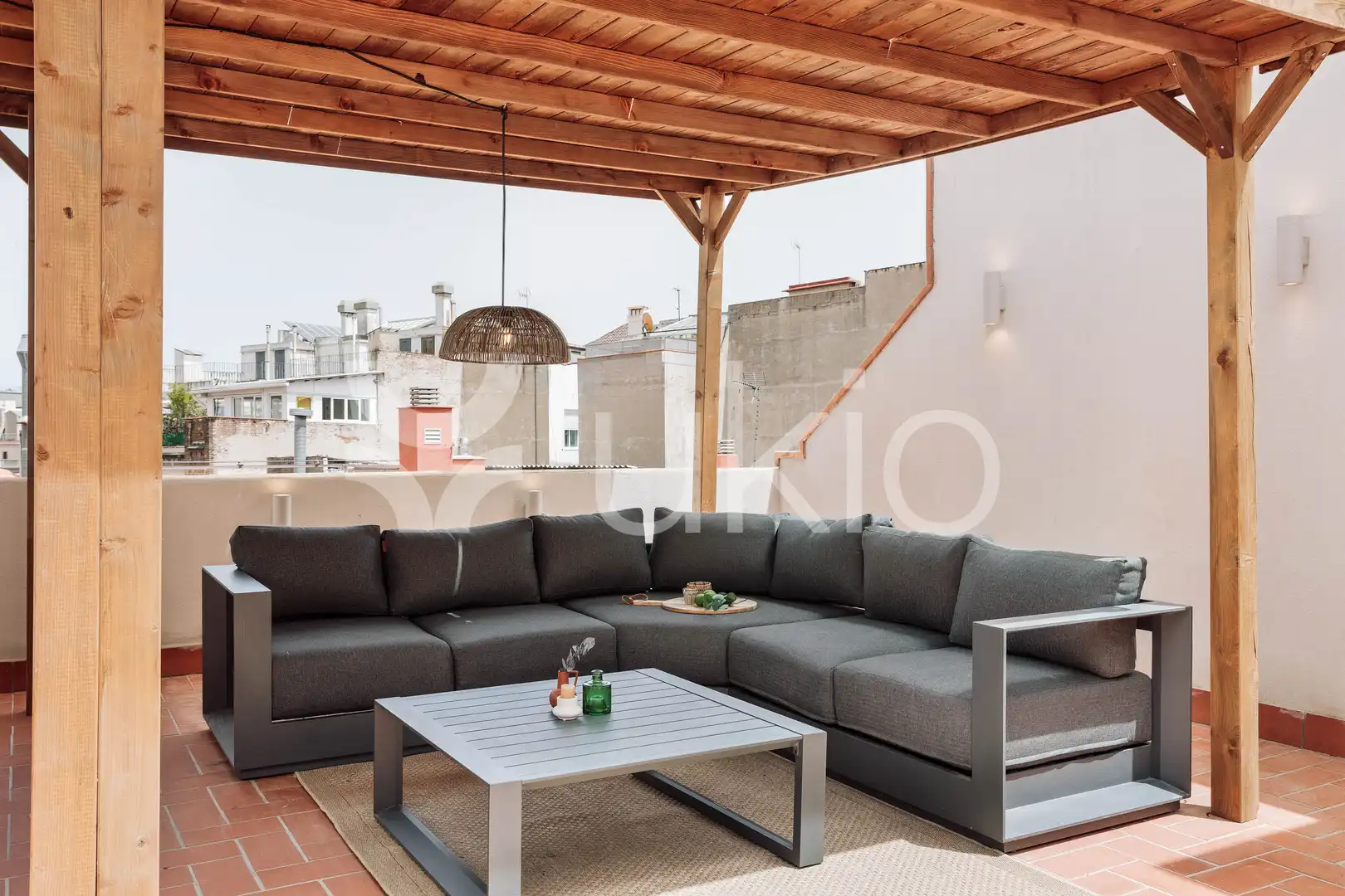 Terrasse von Wohnungen zur Miete in Barcelona mit Klimaanlage, Heizung und Terrasse
