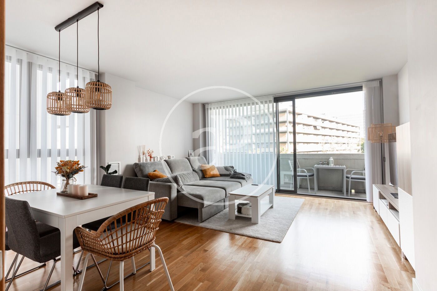 Living room of Flat for sale in  Barcelona Capital  with Air Conditioner, Heating and Terrace
