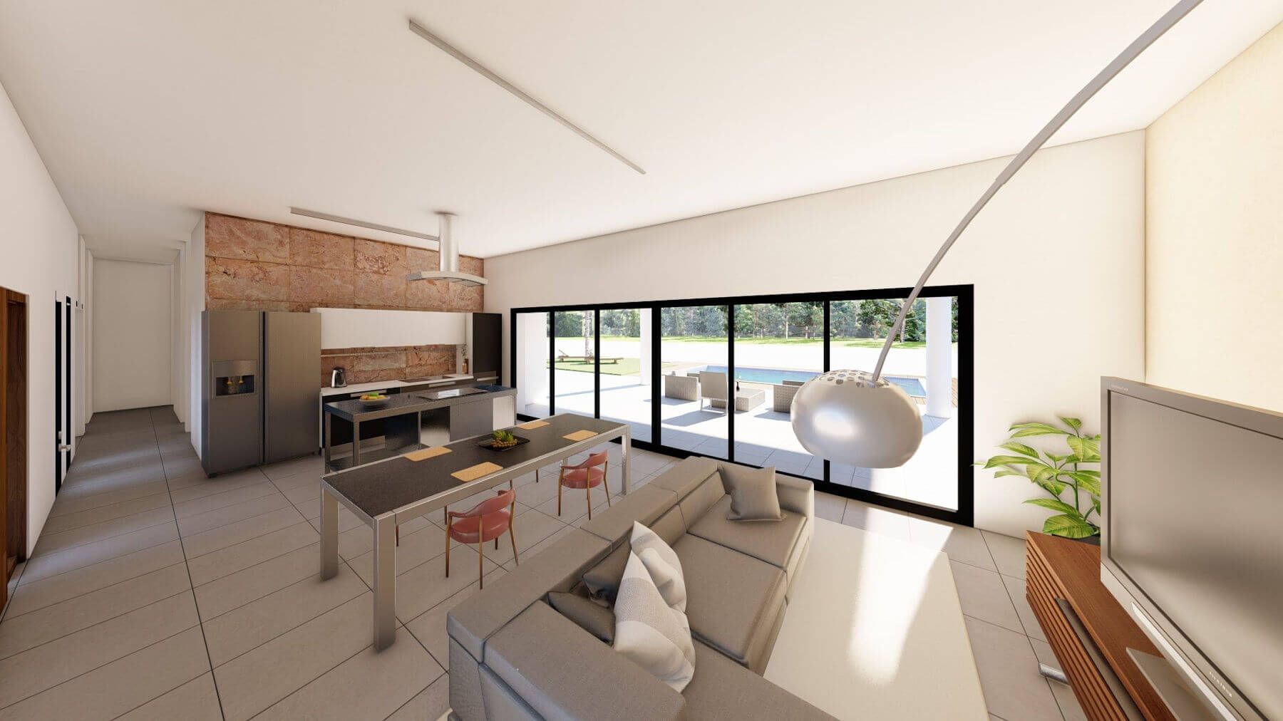 Sala d'estar de Casa o xalet en venda en El Pinós / Pinoso amb Aire condicionat, Jardí privat i Terrassa