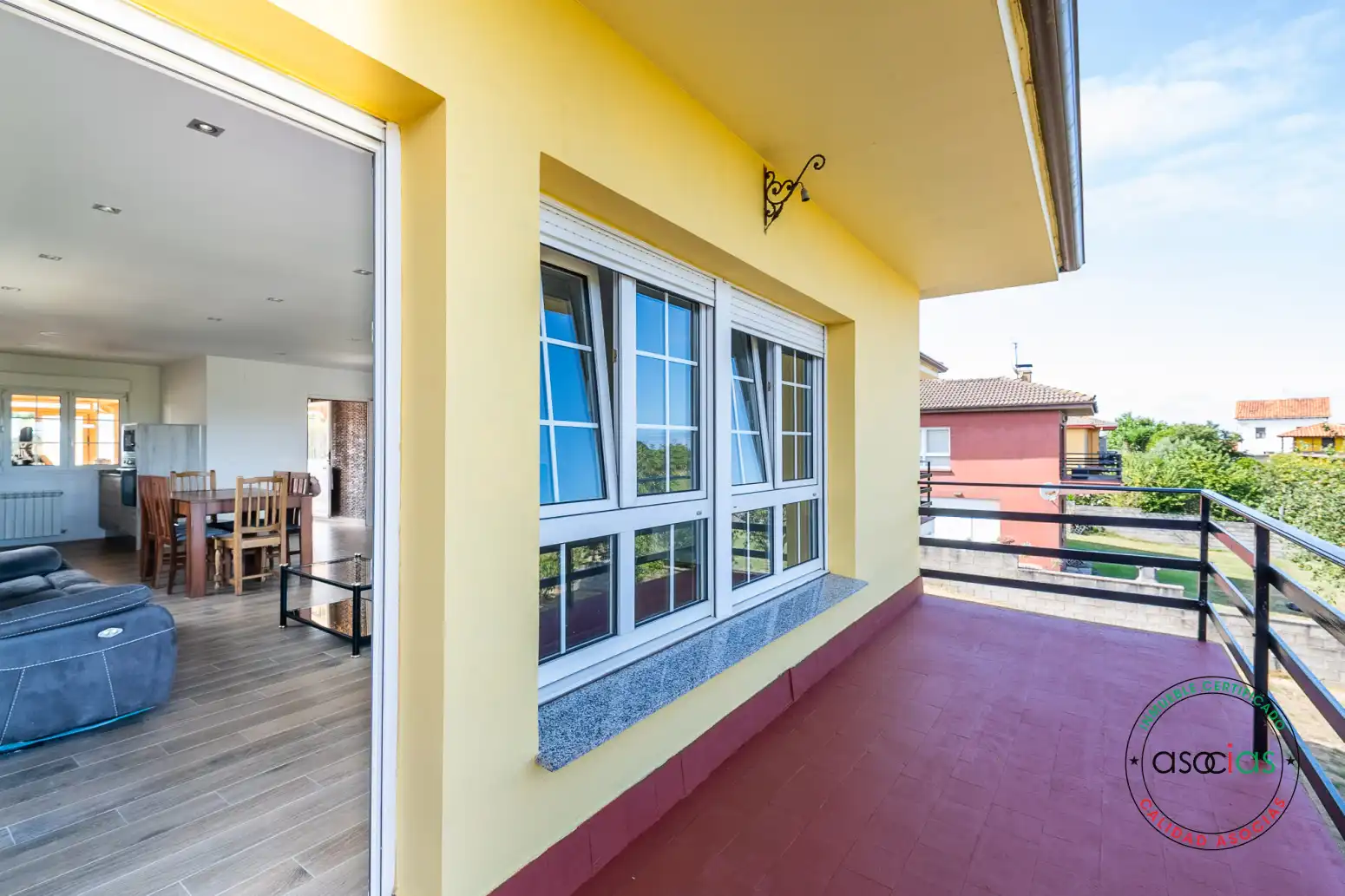 Balcony of Houses for sale in Gijón   with Heating, Private garden and Terrace