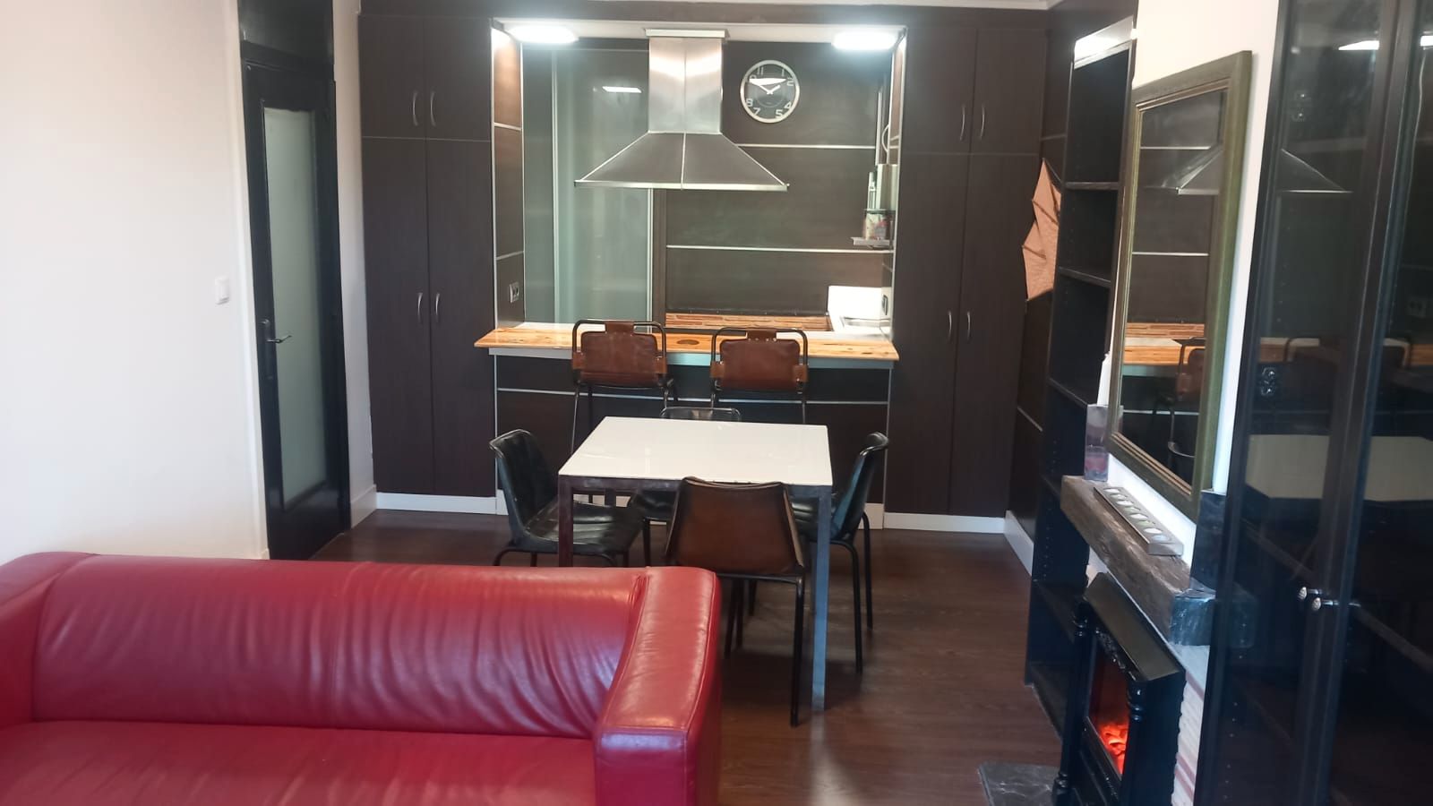 Kitchen of Flat to rent in Oleiros  with Heating, Parquet flooring and Furnished