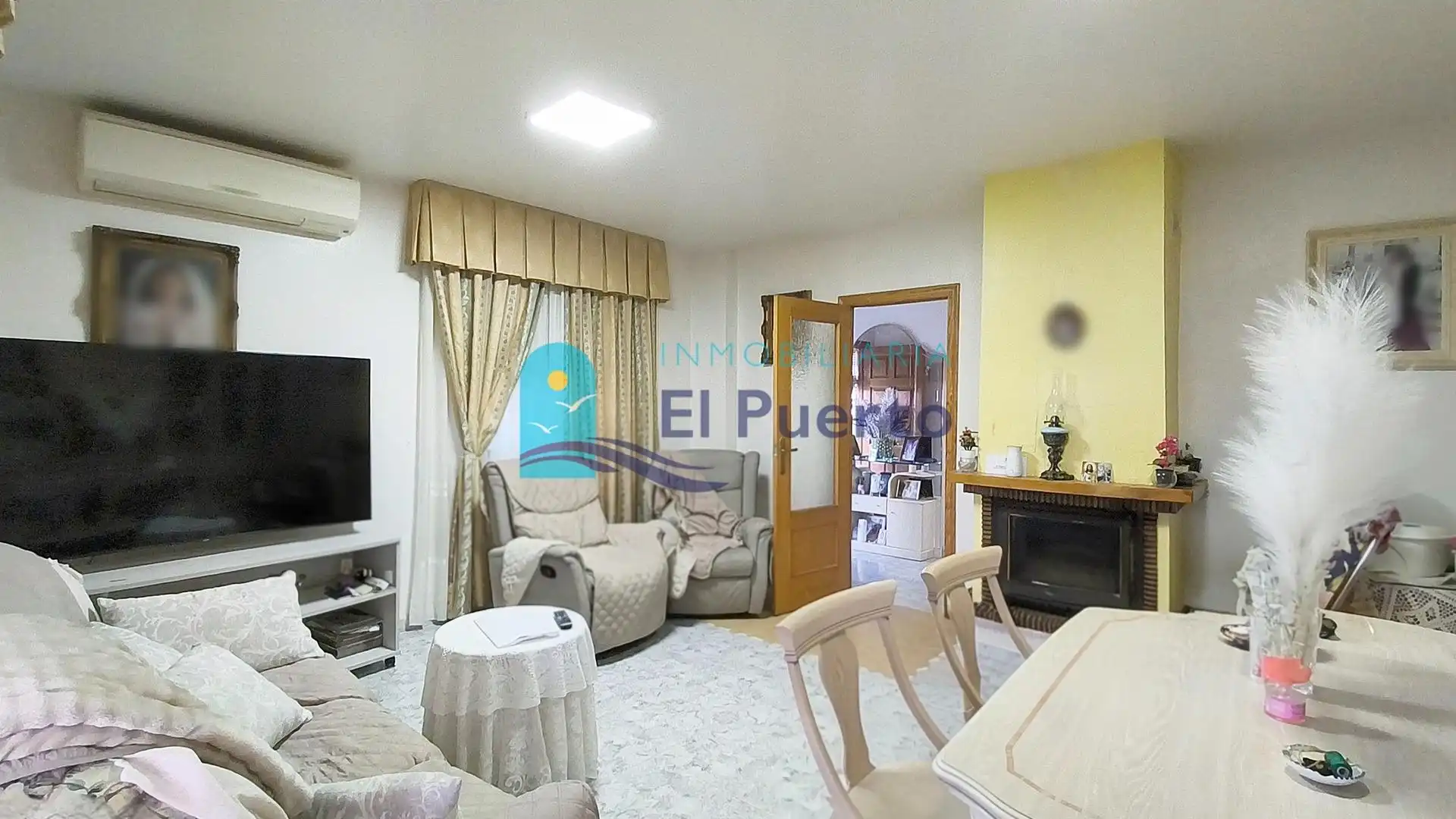 Wohnzimmer von Maisonette zum Verkauf in Mazarrón mit Klimaanlage, Privatgarten und Terrasse