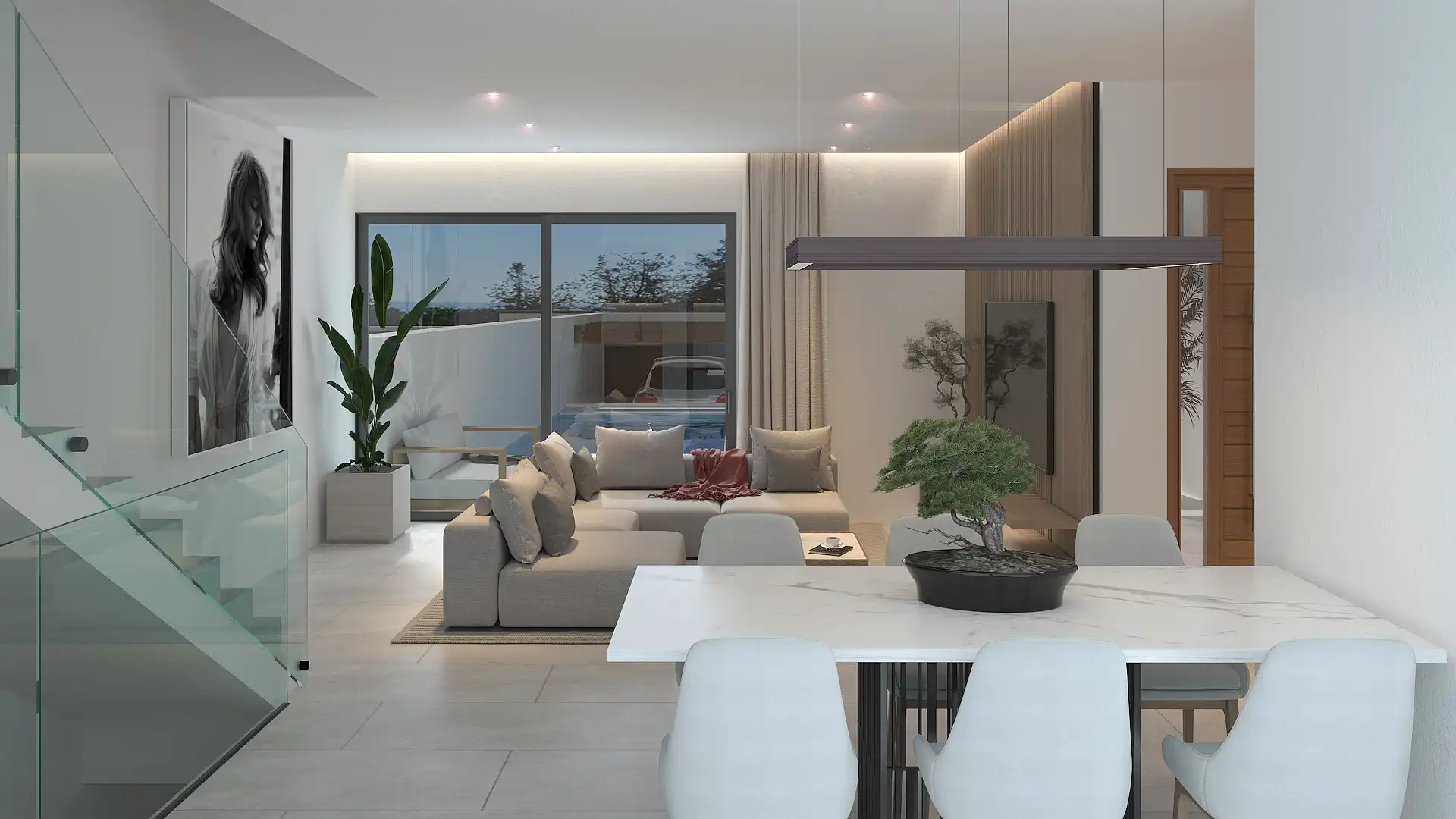 Sala de estar de Casa o chalet en venta en Nerja con Aire acondicionado, Calefacción y Jardín privado