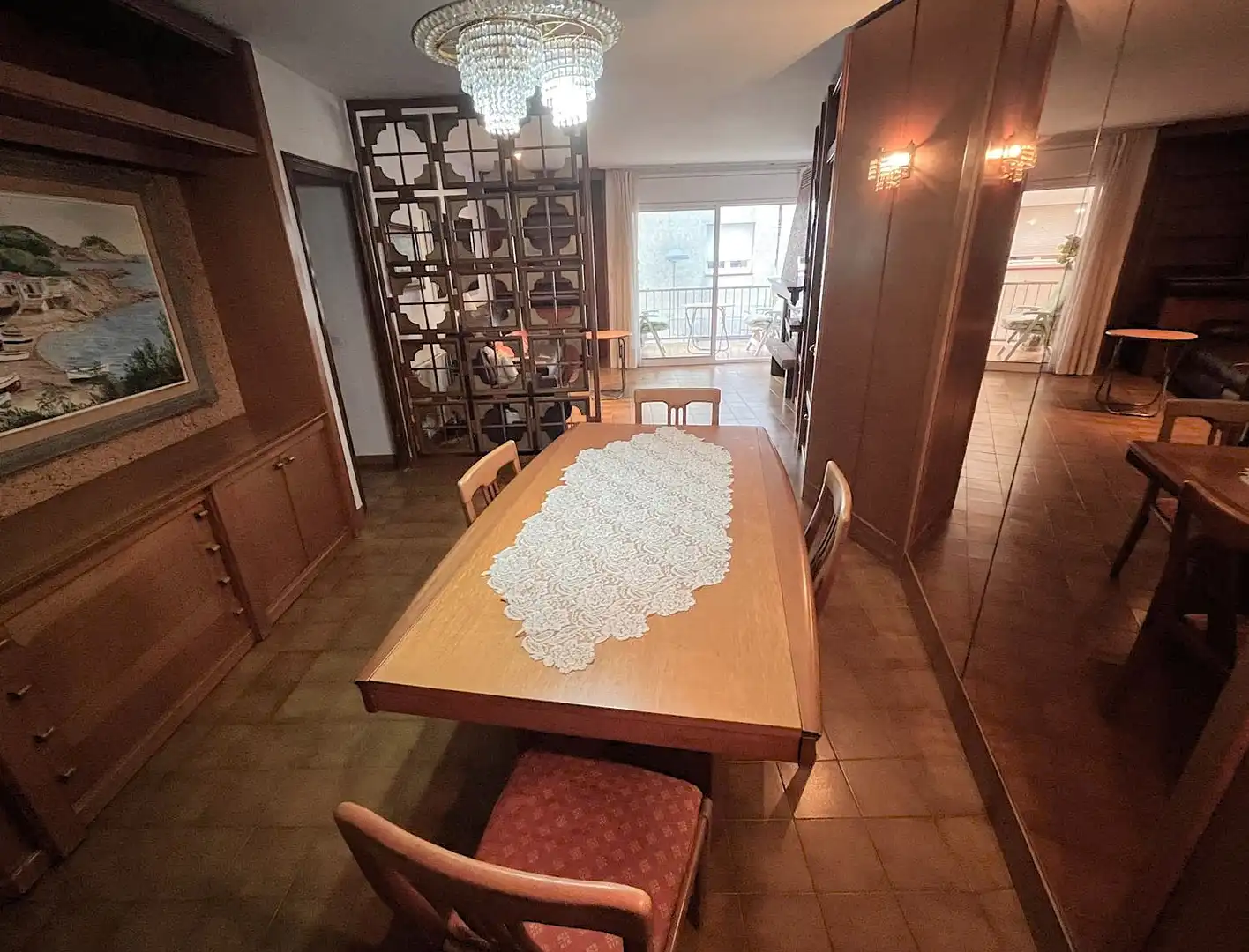 Dining room of Flat for sale in Palamós  with Heating, Terrace and Furnished