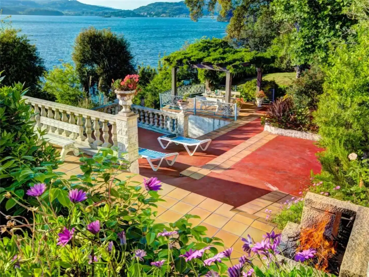 Terrace of Houses for rent in Redondela  with Swimming Pool and Balcony