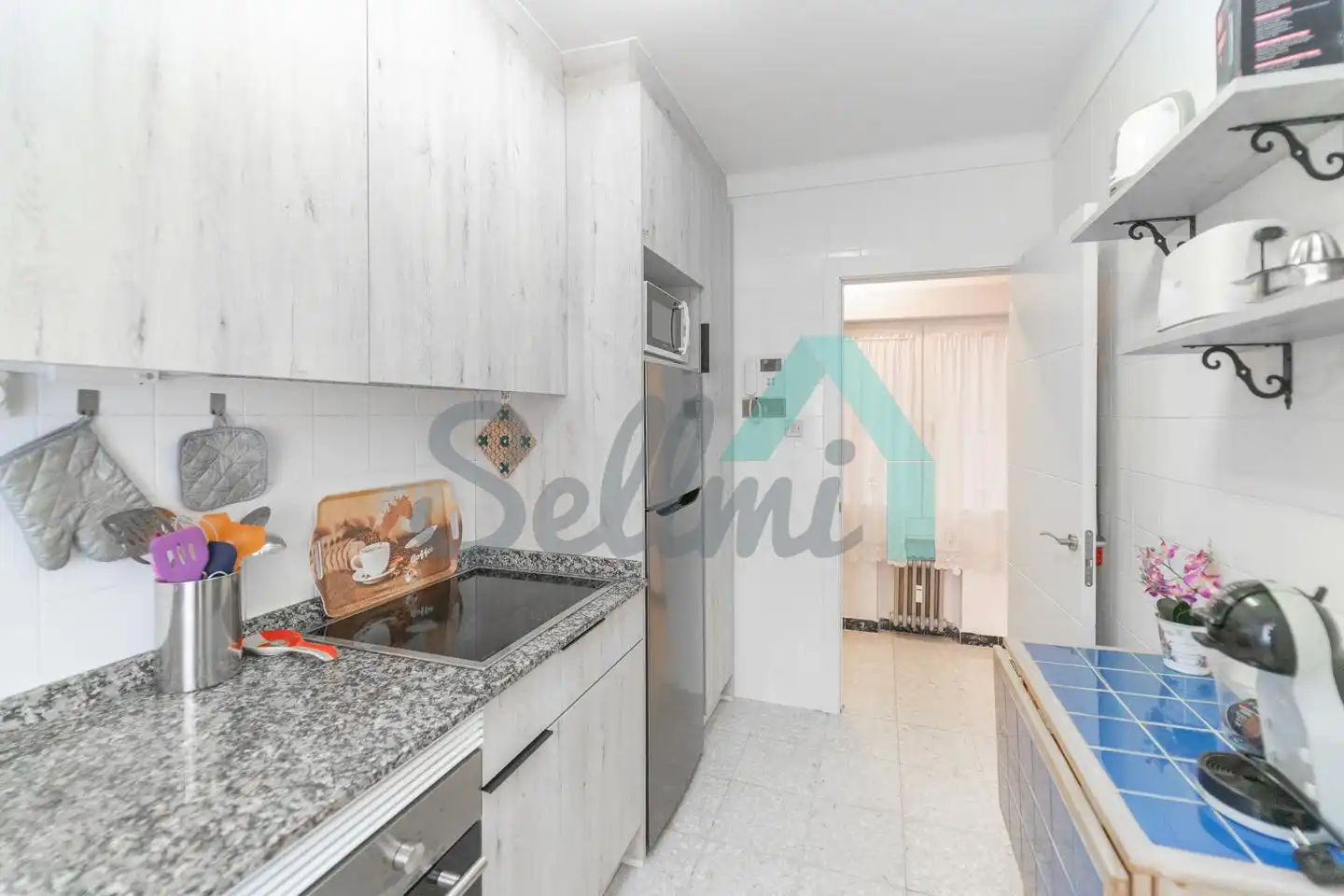 Kitchen of Flat for rent in Oviedo   with Heating, Parquet flooring and Furnished