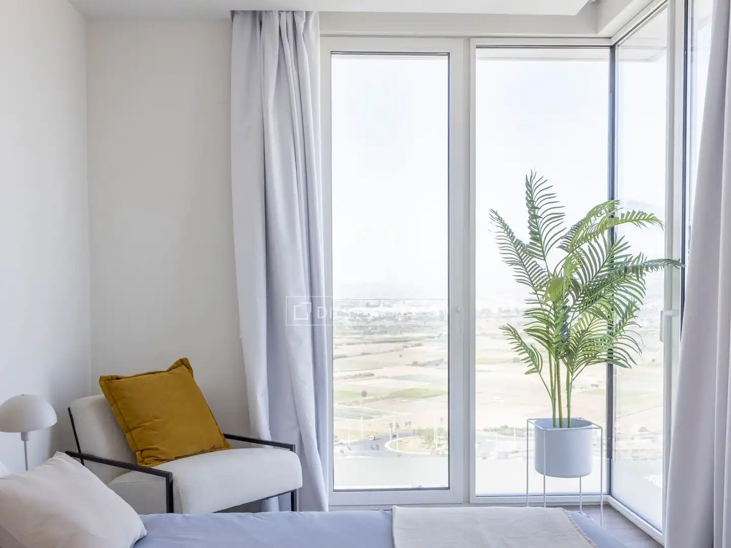 Schlafzimmer von Dachboden zum Verkauf in Valencia mit Klimaanlage, Heizung und Terrasse