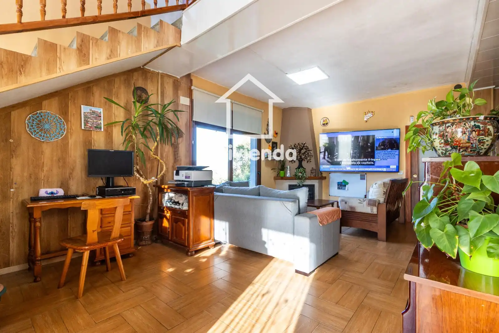 Sala de estar de Casa o chalet en venta en Lliçà d'Amunt con Aire acondicionado, Calefacción y Terraza